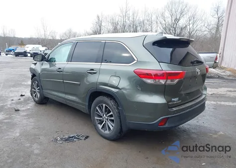 2018 Toyota Highlander z USA, uszkodzony, nr VIN 5TDJZRFH3JS849730